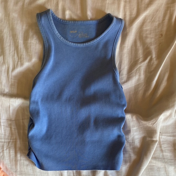 aerie Tops - Aerie Blue Ribbed Tank Top